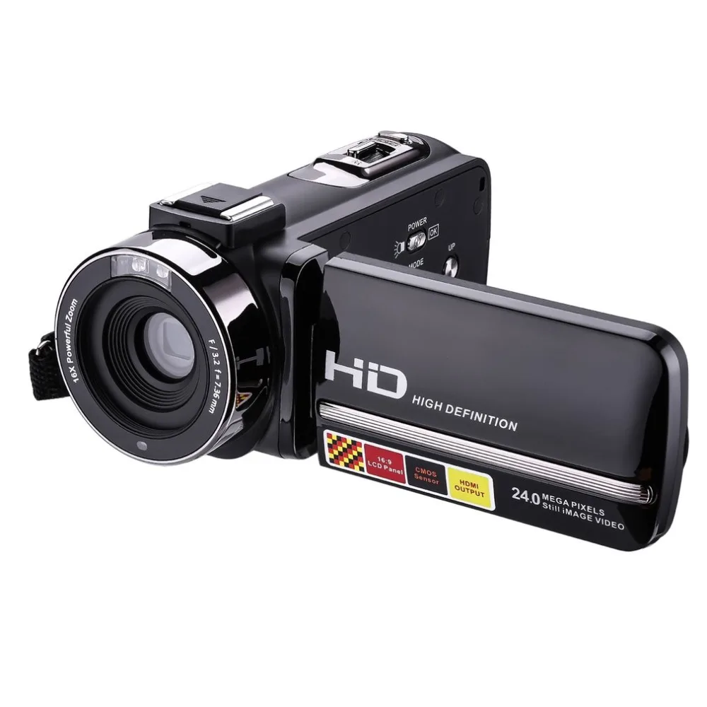 

Hd 1080P Video Camera Infrared Night Vision 16X Digital Zoom 3.0 Inch Screen Rechargeable Lithium Battery