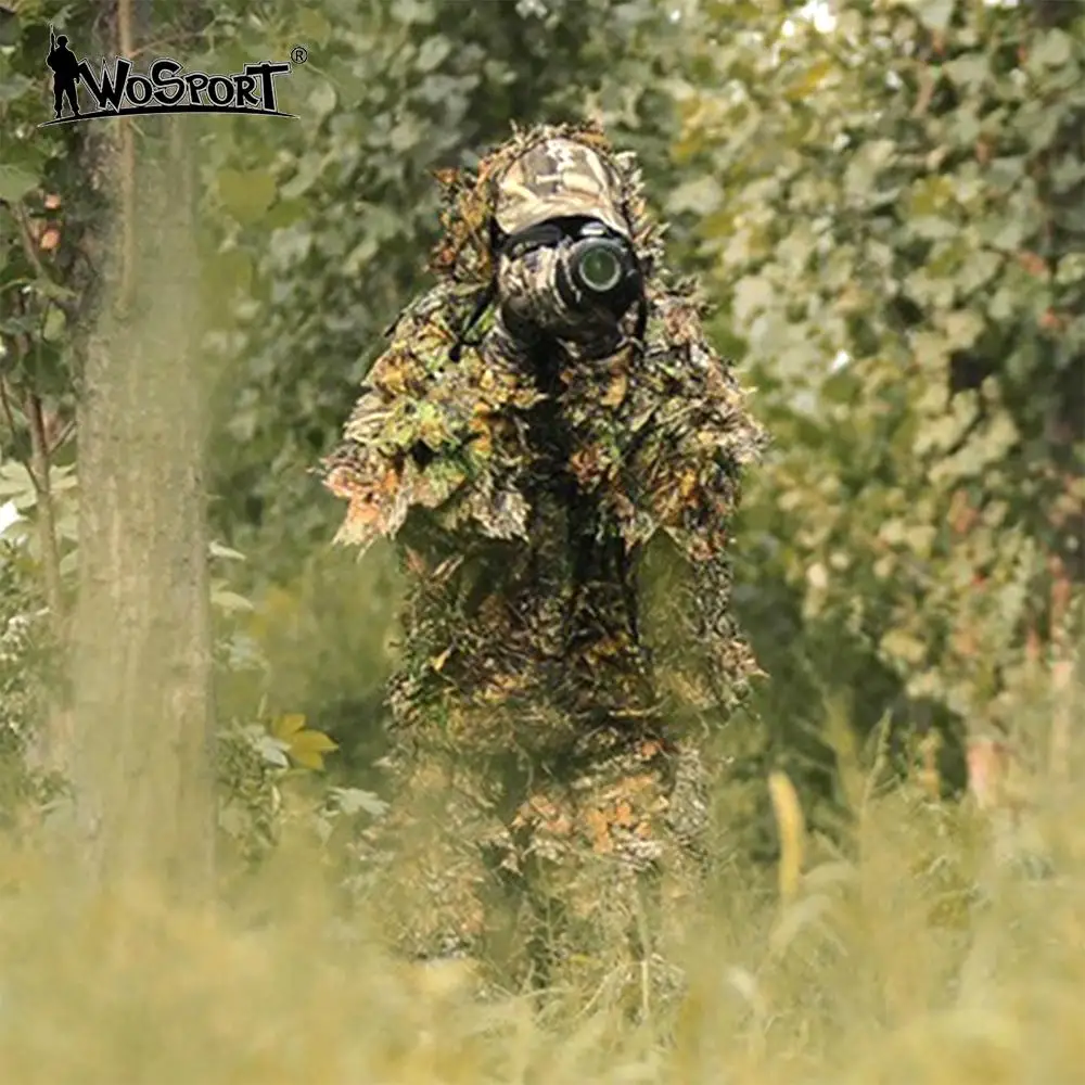 Uniform Code Clothing Hunting Woodland Camo Hunting Deer Stalking Leaf