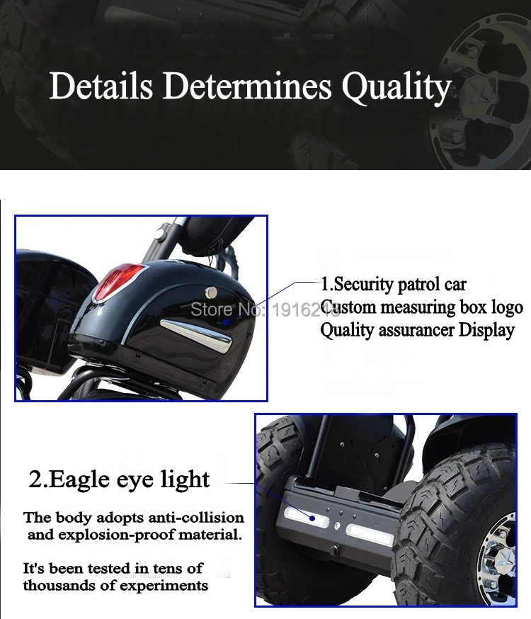 Upgrade Luxury 19 inch Off Road Electric Scooter All terrain Gyroscope Two Wheels Self Balancing Scooters Electric Chariot (6)