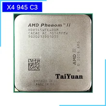 Processador amd fenom ii x4 945 95w, cpu quad-core com 3.0ghz, soquete am3