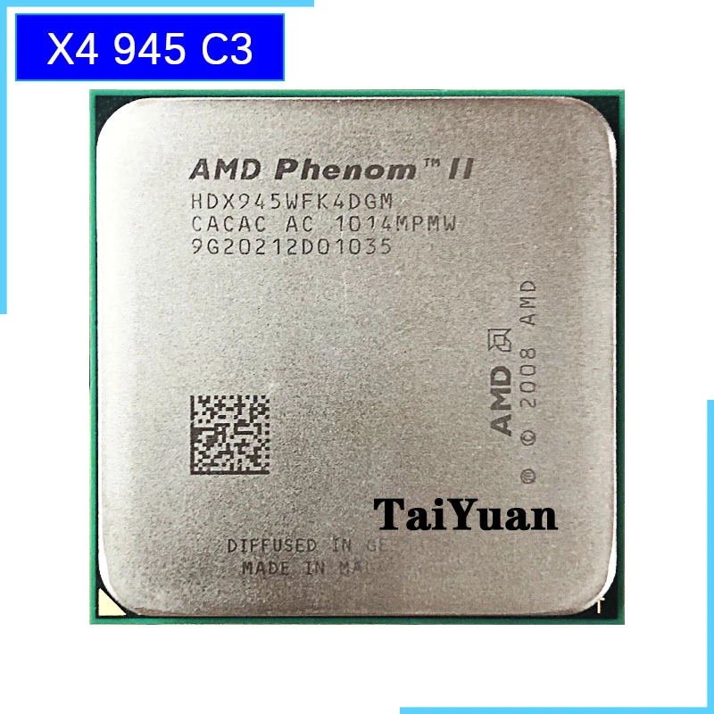 best processor for laptop AMD Phenom II X4 945 95W 3.0GHz Quad-Core CPU Processor HDX945WFK4DGM/HDX945WFK4DGI Socket AM3 processors