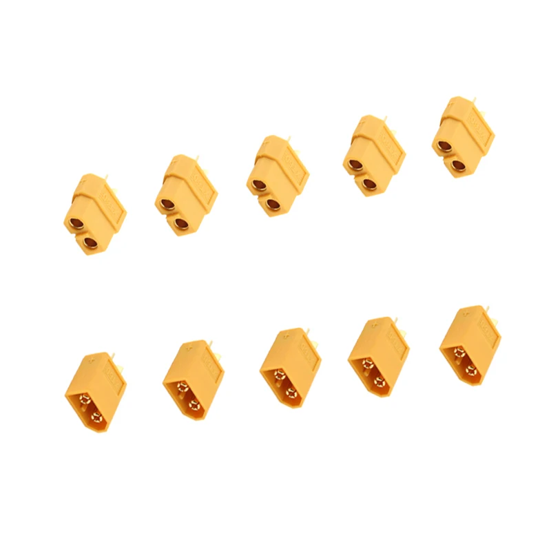 Wholesale 5 Pair Of XT60 XT-60 Male Female Bullet Connectors Plugs For RC Lipo Battery Quadcopter Multicopter Free Shipping amass xt60u male female bullet connectors plugs upgraded from xt60 for rc lipo battery