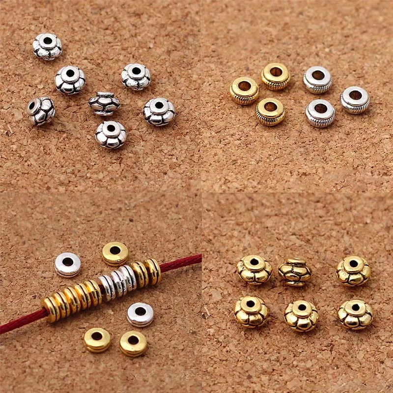 

20pcs/lot Antique Silver/Gold Handmade Craft Charm Metal Beads Lantern Shape Bead Spacers Fit Bracelets Necklace DIY Jewelry