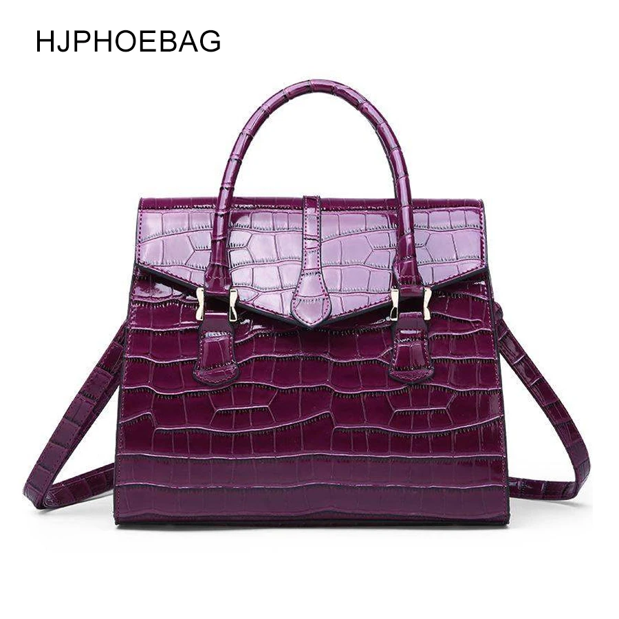 

HJPHOEBAG Women bag high quality crocodile pattern handbag luxury designer design bag fashion simple shoulder Messenger bagYC193