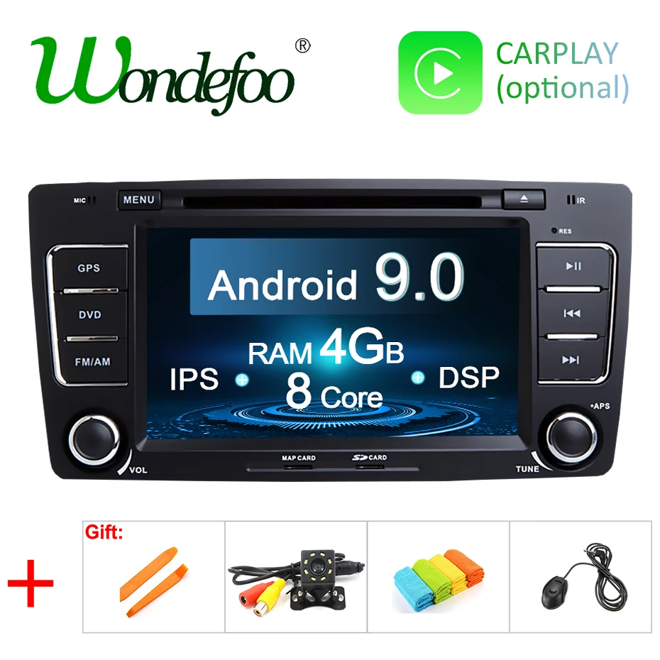 

DSP 2 DIN Android 9.0 IPS 4G 64G CAR GPS For SKODA Octavia 2009 2010 2011 2012 2013 DVD PLAYER radio navigation tape recorder PC