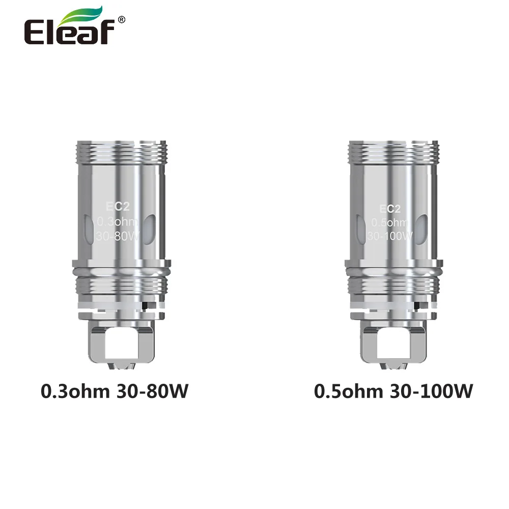 5 шт. Eleaf EC2 катушка головка 0.3ohm/0.5ohm подходит для Melo 4 атомайзер танк электронная сигарета Eleaf катушка VS Eleaf EC