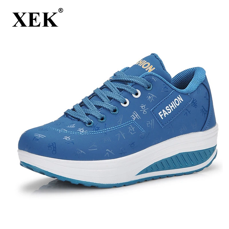 2018 New Hot Sale Women Sports Running Shoes Swings Breathable Non Slip Thick Bottom Ladies ...