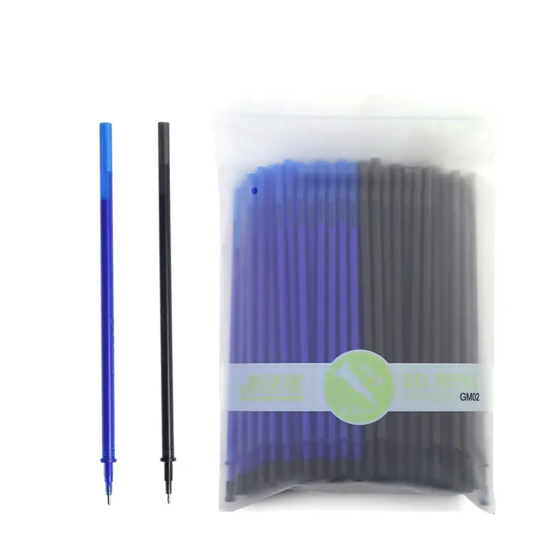 130mm/51.18" Erasable Gel Pen Refill Retractable 0.5MM Blue Black Ink Color Needle Tip Pen
