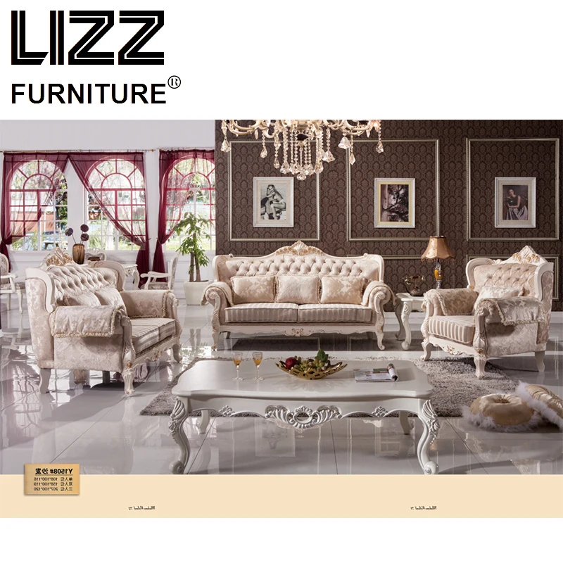 Luxury Hard Wood Furniture Chesterfield Fabric Sofas For Living Room Luxury Hard Wood Furniture Chesterfield Fabric Sofas For Living Room Royal Sofa Loveseat Chaise Set In From