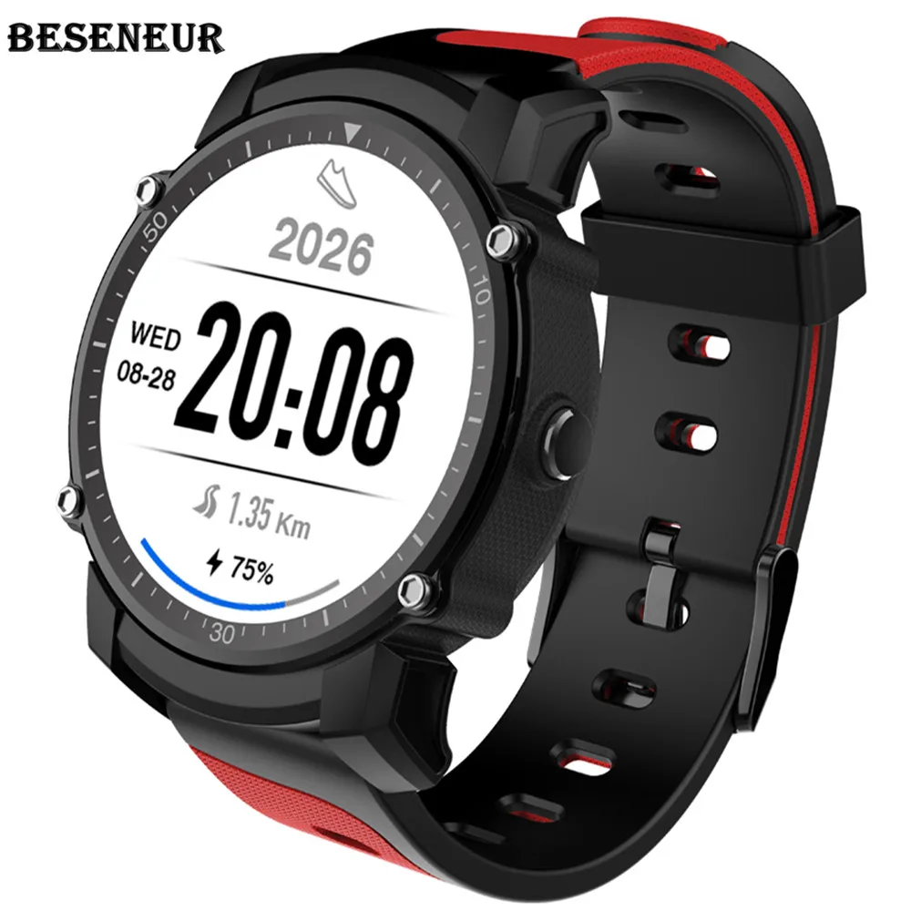 Beseneur FS08 Смарт часы 2018 Водонепроницаемый Bluetooth Спорт gps монитор сердечного ритма