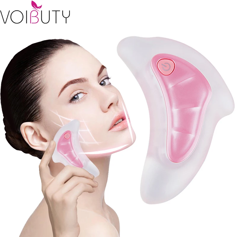 

Face Neck Guasha Massage Machine Face Wrinkle Removal Device Body Slimming Massager Electirc Facial Skin Massage Scraping Tool