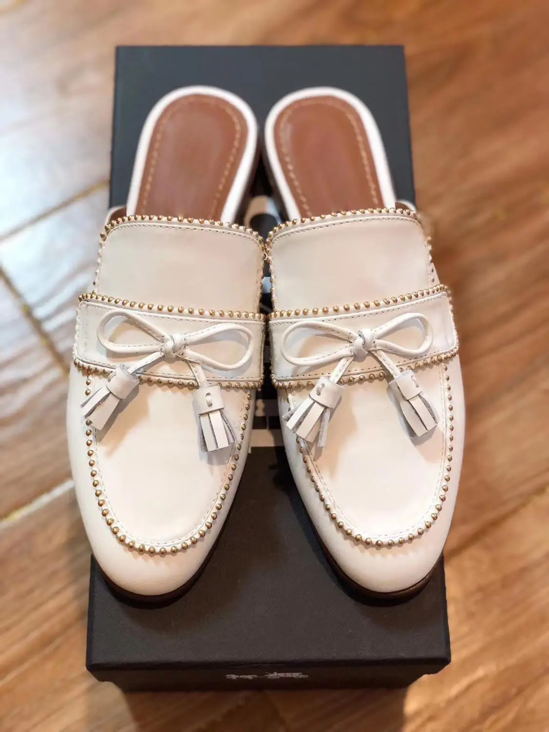 

Hot Selling Miller Shoes Full Sheepskin Nellie Lady Half Slippers