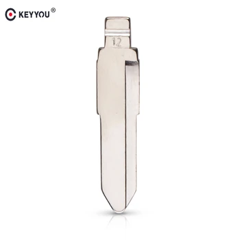 

KEYYOU New Metal Uncut Flip KD Remote Car Key Blade Type #12 For ISUZU Key Blade