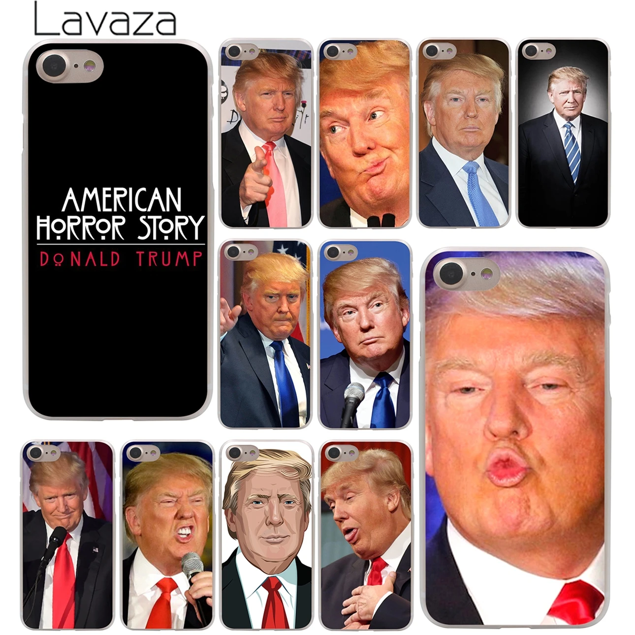 Твердый чехол для телефона Lavaza iPhone XR X XS 11 Pro Max 10 7 8 6 6S 5 SE 4 с изображением дональда