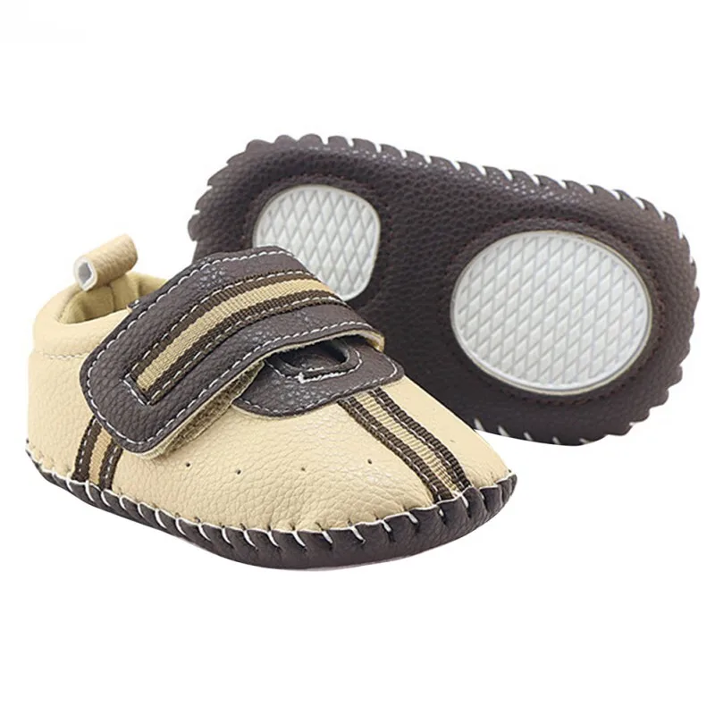 

Baby Boys Shoes Leather Solid Rubber Patch Soft Sole Boys Casual Shoes 2018 New Fashion Spring Autumn