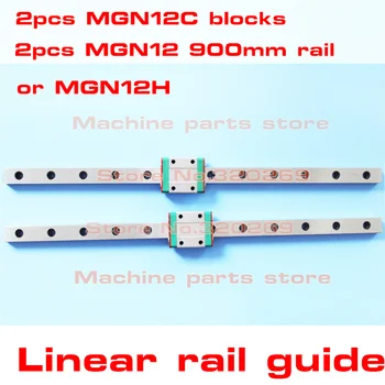 

MR12 12mm linear rail guide MGN12 length 900mm mini MGN12C carriage miniature motion way cnc MGN12H narrow carriage