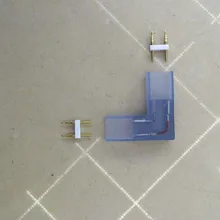 Новая одежда для маленькой девочки 2 pin л Т-образный угловой разъем с Медь иглы для 110V 220V Светодиодные ленты 5050 3014 2835 одноцветных лент