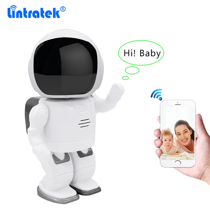 

Mini Robot Wireless HD 960P IP Camera Wifi Security Home Camera Night Vision Ethernet Port Home Security 1.3 Megapixel Camera