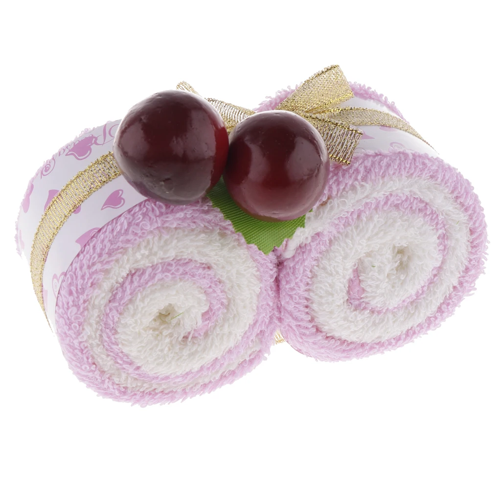 Lovely Cotton Christmas Towel Red Berries Washcloth Xmas Ornament Souvenir Gift Novelty Wedding Party Gift Favor