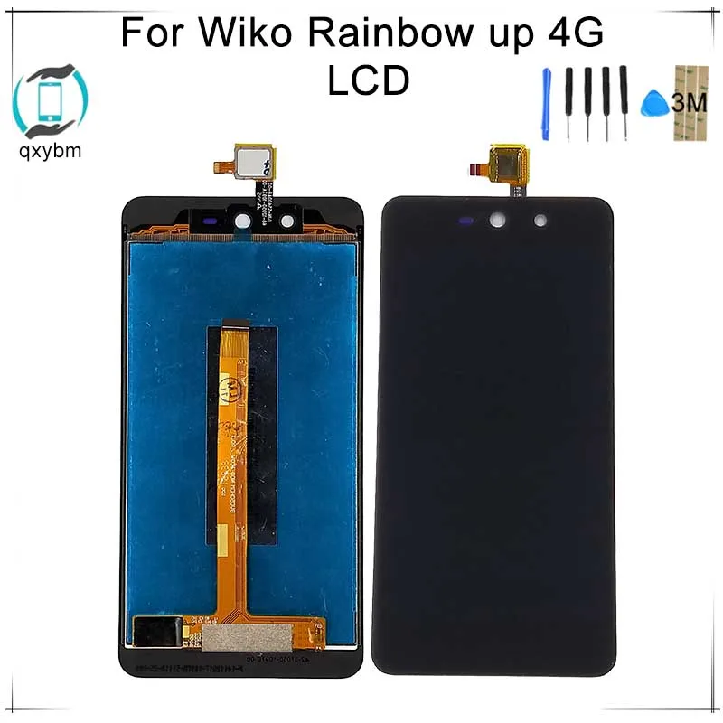 5.0&quot For Wiko Rainbow Up 4G LCD Display Touch Screen Digitizer Assembly Replacement parts with free 3M Sticker + tools | Мобильные