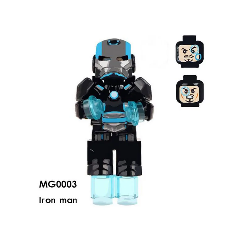 

Single Sale Super Heroes Star Wars MG0003 Iron man Model Mini Building Blocks Figure Bricks Toys gifts Compatible Legoed Ninjaed
