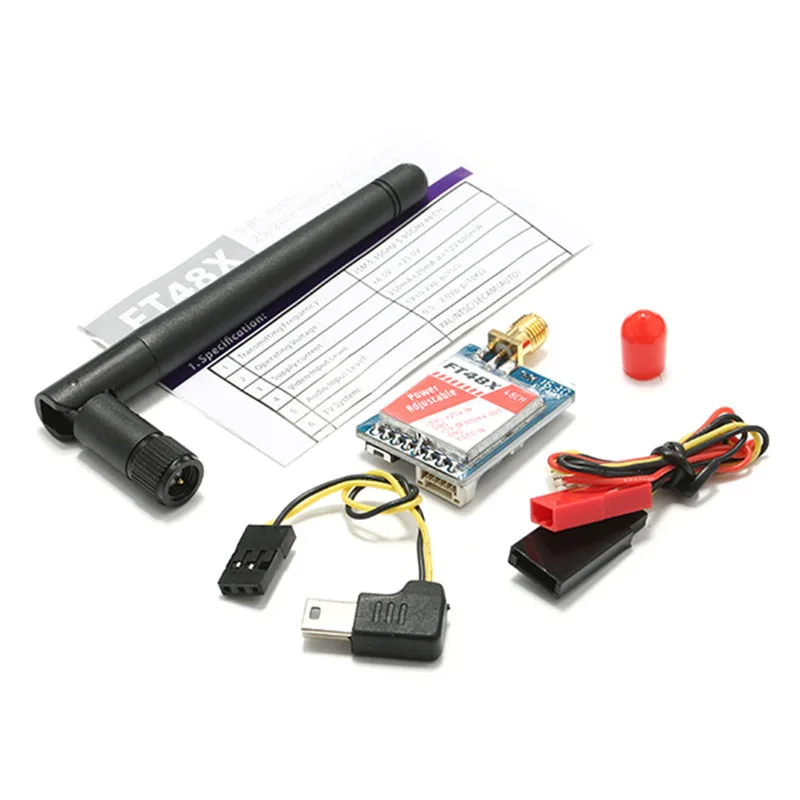 

FPV 5.8G 0.25-600mW Adjustable 48-Channel A/V Transmitter (VTX) FT48X