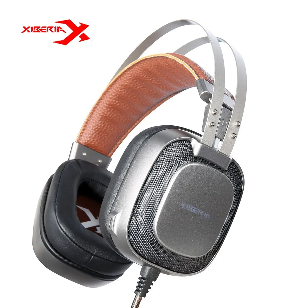 Оригинальный xiberia K10 USB игровая гарнитура наушники с микрофоном глубокий бас свет