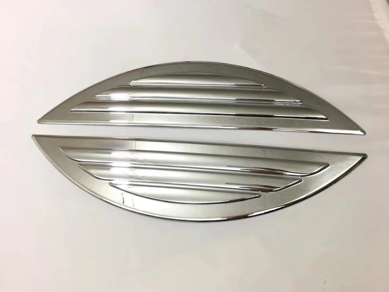 MONTFORD ABS Chrome сзади запаску письмо полоски Стикеры декоративные планки 2 шт. для Toyota