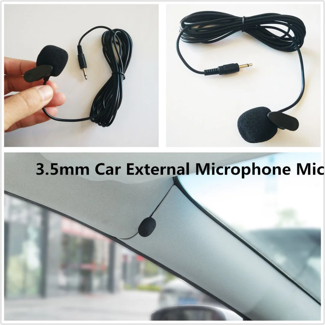

Mini Portable Professional Car Audio Microphone 3.5mm Jack Plug Mic Stereo Mini Wired External Microphone for Auto MP5 DVD Radio