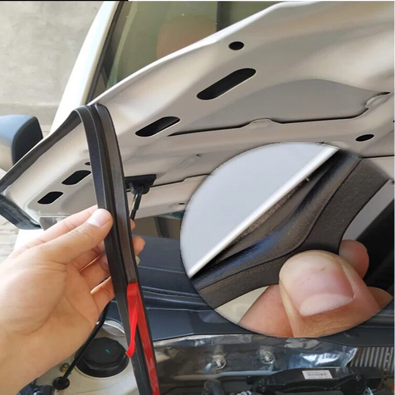 Резиновая Автомобильная головка капота край звук уплотнение полосы стикер для Toyota Corolla Avensis RAV4 Yaris Auris Hilux Prius verso MG 3 ZR Buick