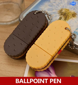 

New novelty biscuit ballpoint pen , cute Korean biscuits roller ball pen for writing