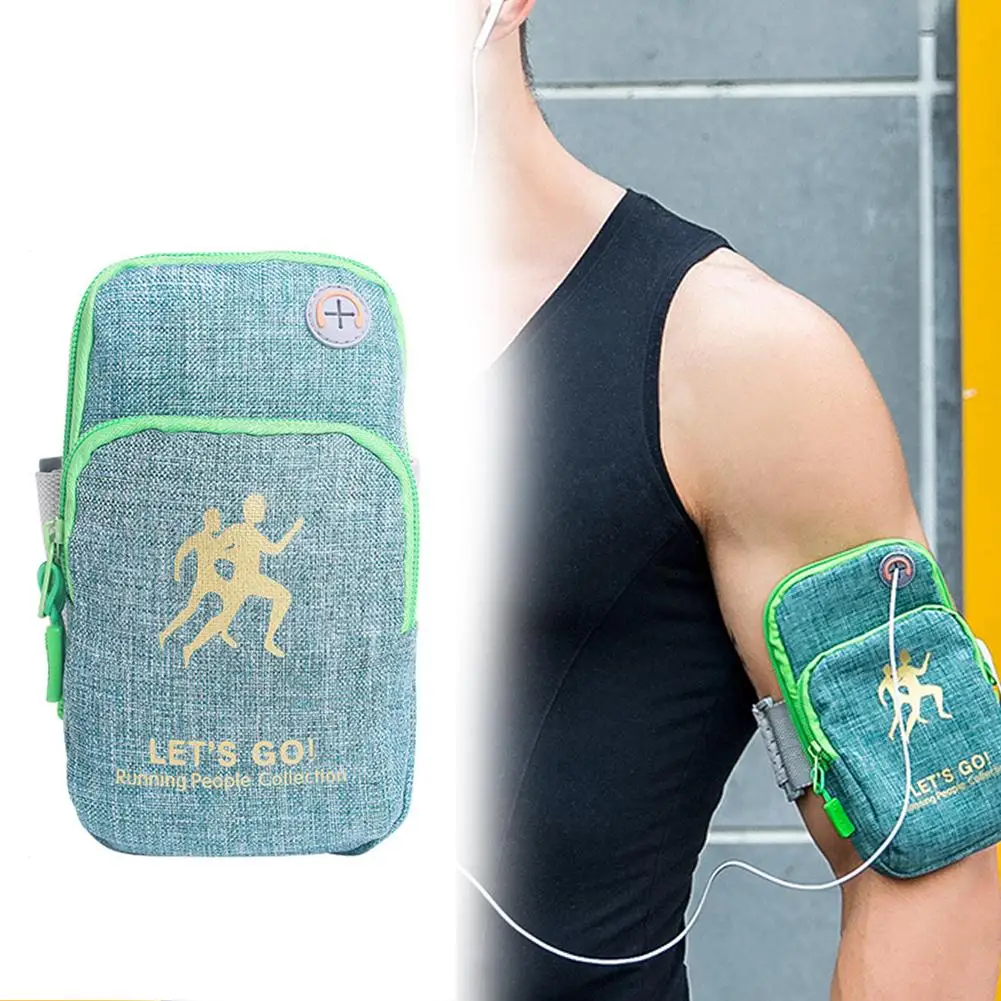

Universal Sports Running Bag Jogging Gym Armband Arm Band Holder Bags For Mobile Phones 5.4-6.2 inch Keys Pack With Headset Hole