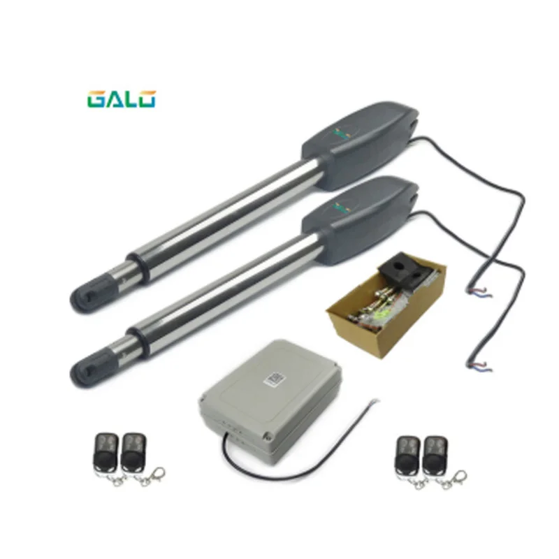 kit 4 Автоматический привод Автоматизация распашных ворот открывания ворот двигатель двойной двигатель наборы для раздельных с обеих сторон дома фермы ворота - Цвет: kit 4