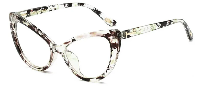 FEISHINI высококачественные очки с дизайном «кошачие глаза» оправа Женские винтажные знаменитостей ретро белые сексуальные кошачий глаз очки оправа женские очки - Цвет оправы: WTYJ099 GlassesGreen