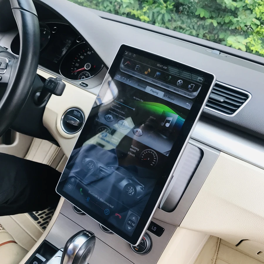 

ELANMEY Brand Octa Core Android 8.1 Car GPS 12.8" Tesla 100° rotation Screen Radio bluetooth Multimedia Tape recorder Universal