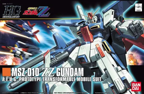 

1PCS Bandai HG 1/144 HGUC 111 MSZ-010 ZZ Gundam Mobile Suit Assembly Model Kits Anime action figure Gunpla