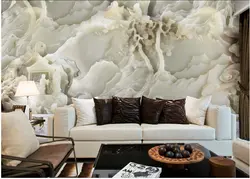 Обычай 3D фрески, Джейд лотос пейзаж фрески, Гостиной диван телевизор стены спальня