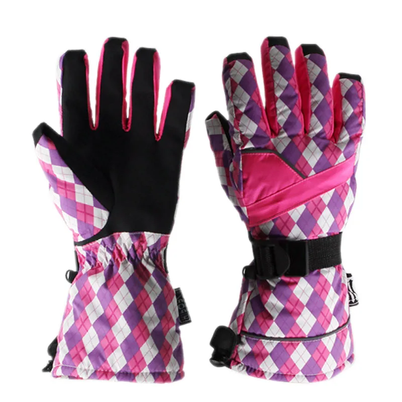 Top Quality Women Skiing Gloves Thicken Warm Windproof Snow Ski Gloves