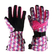 Top Quality Women Skiing Gloves Thicken Warm Windproof Snow Ski Gloves Snowboard Cycling Motorcycle Snowmobile Winter