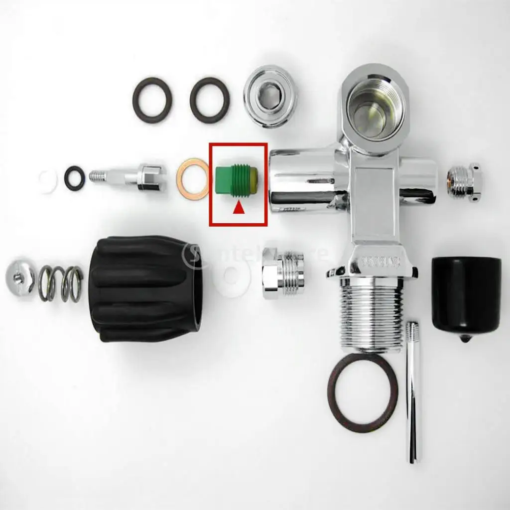 Scuba Nitrox Dive Tank Valve Seat Assembly Diving Snorkeling Oxygen Cylinder Accessories K/Din Valve Rebuild Parts Kits