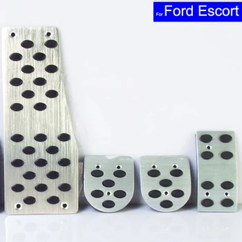 

Car Aluminium Alloy Petrol Clutch Fuel Brake Braking Pad Foot Pedals Rest Plate for Ford Escort AT MT Auto Pedals Free Shipping