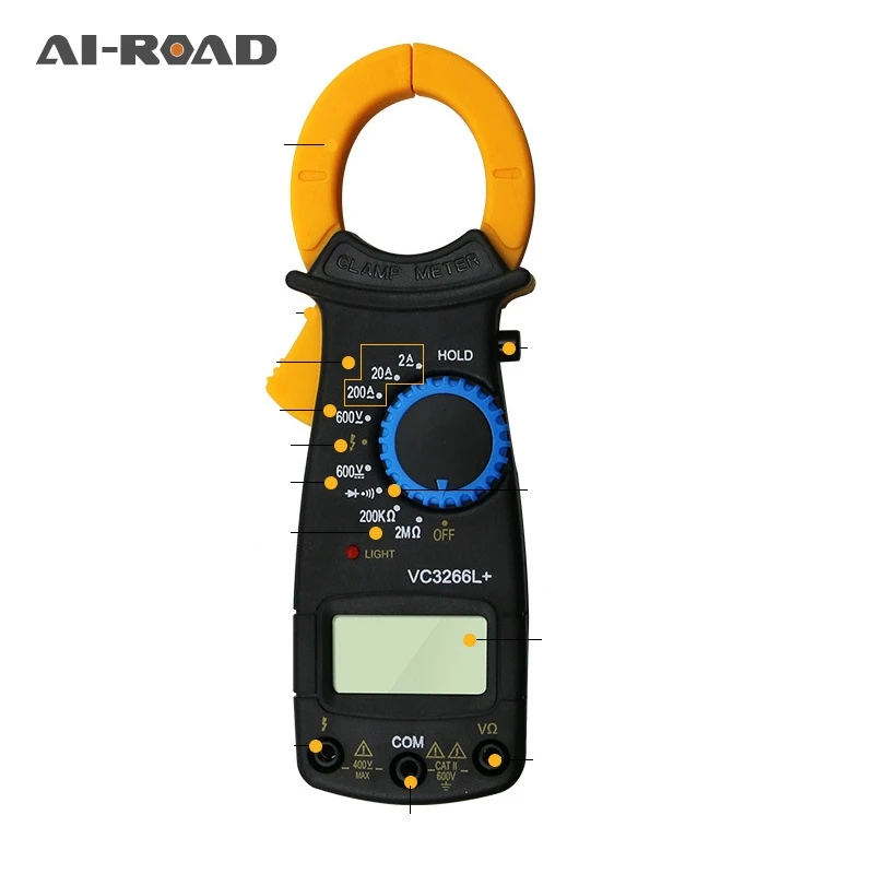 

Portable LCD Digital Clamp Meters Multimeter With Measurement AC/DC Voltage Tester Current Resistance Multi Test
