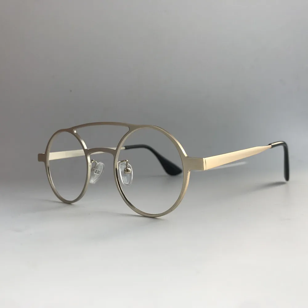 Vintage Round 40mm Gold Metal Reading Glasses +75 +100 +125 +150 +175