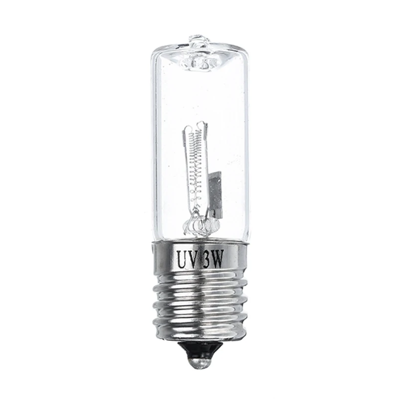 E17 3W 185nm UVC ультрафиолетовый УФ-светильник лампа для дезинфекции озона Стерилизация клещей светильник s бактерицидная лампа AC110V-240V