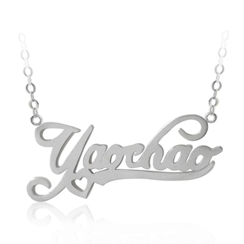 

Custom-made sterling silver necklace angel pendant presents to friends can be combined with friends' names
