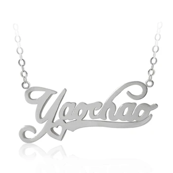 

Custom-made sterling silver necklace angel pendant presents to friends can be combined with friends' names