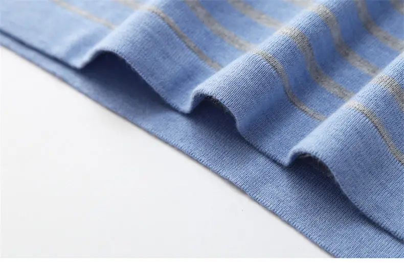 4Color Autumn Sweater Shirt Men Crew O Neck Male Sweater Pullovers Striped Pocket Pattern 2018 Spring Winter Knitwear Brand Muls-09
