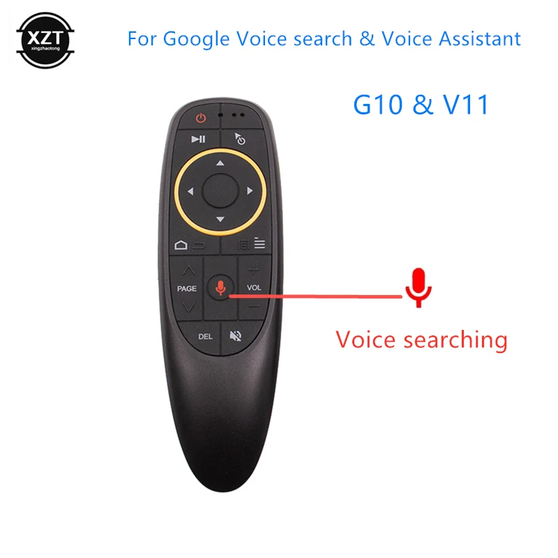

G10 Air Mouse 2.4GHz Wireless Voice Remote Control Microphone Gyroscope IR Remote Air Mouse Android TV Box T9 H96 Max X96 mini
