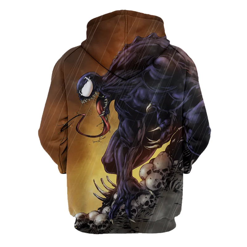 Fans Wear Marvel Venom Cosplay Mens Long Sleeve 3D Printed Hoodies for Marvel Movie Fans Fans Wear Marvel Venom Cosplay Mens Long Sleeve 3D Printed Hoodies for Marvel Movie Fans