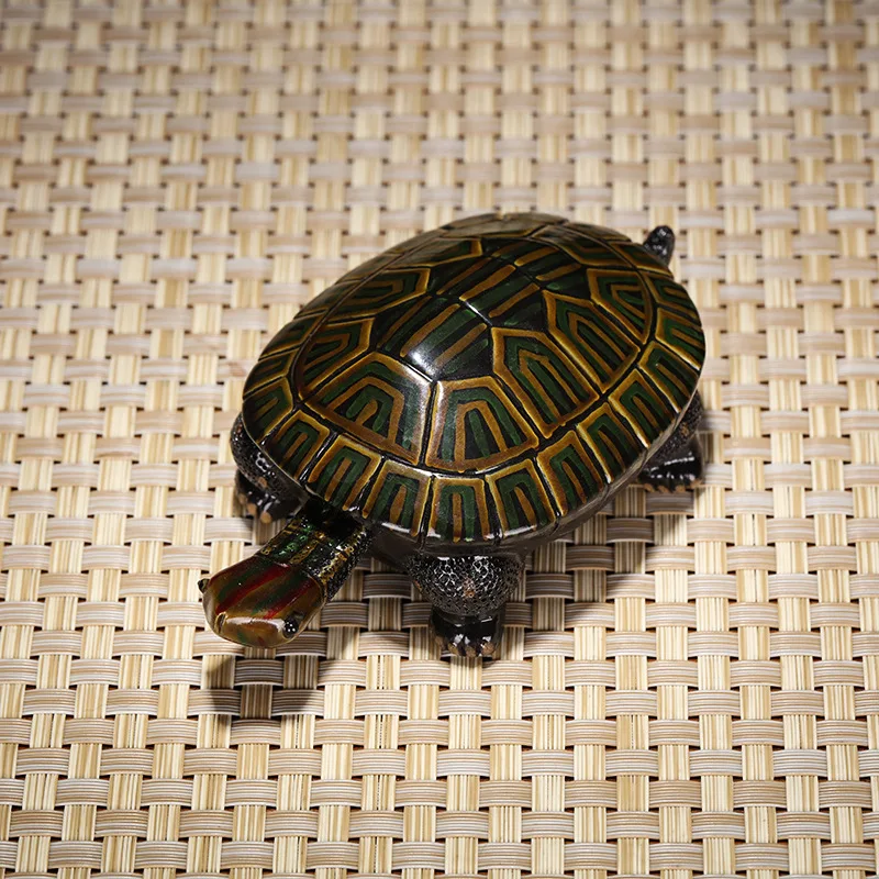Бутик из фиолетовой глины под Чай ПЭТ 3D Цвет Изменение Черепаха Чай лоток аксессуары Подарки черепаха для долголетия керамические изделия декоративные